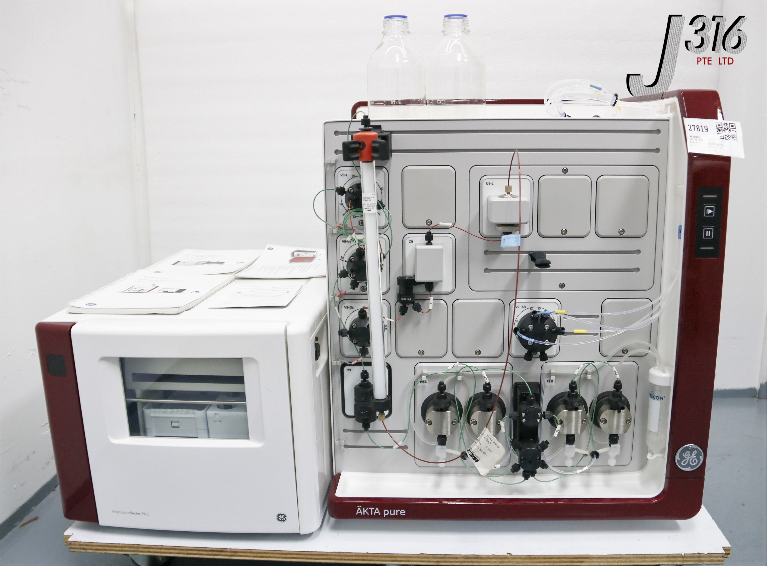 27819 GENERAL ELECTRIC AKTA PURE CHROMATOGRAPHY SYSTEM W/ FRACTION ...